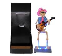 Dottduya Jouet squelette électrique éclairé - Figurine décorative pour l'extérieur - Pour , adultes, collectionneurs, bureau, salon, chambre à coucher, bureau, table à manger, jardin