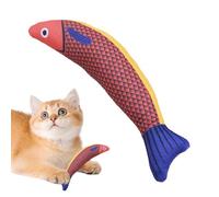 Dottduya Jouets de Dentition pour Chatons, Jouets à à Chat pour Chats | Jouet de Poisson Saury d'entraînement de Chaton d'intérieur,Jouets froissés à l'à Chat 8.27x3.15 Pouces, Fournitures