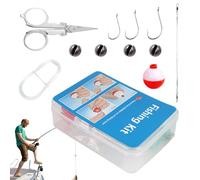 Dottduya Kit d'accessoires de pêche - Kit complet d'accessoires de pêche - Équipement multifonction complet pour poisson chat rivière lac truite camping perche homme père