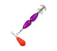 Dottduya Leurre pour Calmar - Appât de 90mm avec Hameçons Double Parapluie | Leurres Fluorescents pour la Pêche en Eau Profonde - pour Seiche Crevette Pêche à la Traîne en Mer et sous-Marine en Eau