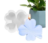 Dottduya Moule en résine de silicone en forme de trèfle à quatre feuilles - Moules en silicone en forme de trèfle à quatre feuilles - Moule à bougie en résine époxy - Moule trèfle à quatre feuilles