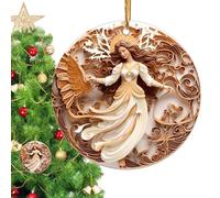 Dottduya Ornements Catholiques Effet 3D,Ornements pour Arbre De Noël en Acrylique | Décoration Fête pour Salon Chambre Salle de Classe École Appartement Petits Espaces Vitrines