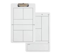 Dottduya Plateau intermédiaire effaçable pour entraîneur, planche blanche effaçable | Pince à dessin de coaching de pickleball | Accessoires de rail de taille spacieux pour l'entraînement et
