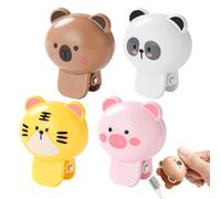 Dottduya Protège-Tête de Brosse à Dents - Protège-Tête de Brosse Électrique en Forme d'animaux,4 Pièces Gadgets Protecteurs Compacts pour Adolescents, Personnes Âgées, Femmes, Hommes, Adultes,