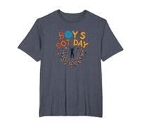 Dotted & Awesome : Célébration colorée pour Les optimistes T-Shirt, Homme Grandes Tailles, Bleu Chiné, 2X Tall