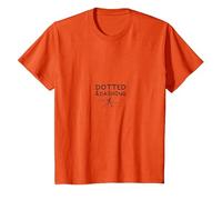 Dotted & Dashing: Witty Runner Minimalist Devise T-Shirt, Enfant, Orange, 2 Ans