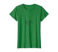Dotted & Dashing: Witty Runner Minimalist Devise T-Shirt, Femme, Vert Kelly, L