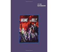 Dotted Grid Paper Sketchbook: Dotted Pages, 110 Pages [55 Sheets], 7 X 10 Inches, Poster Akame Ga Kill Notebook Cover.