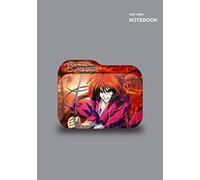 Dotted Grid Paper Sketchbook: Sketchbook Dotted Grid, 110 Pages, B5 Size (7" X 10"), Rurouni Kenshin Wandering Samurai Special Design Notebook Cover.