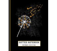 Dotted Notebook: Dandelion and Giraffe Graphic in African Wildlife Theme, Animal Lover’s Journal for Kids, Students, and Nature Fans