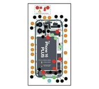 DottorPod iScrews Support à vis compatible avec iPhone 16 Plus Guide d'organisation