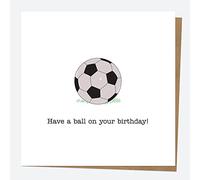 Dotty about Paper Carte d'anniversaire générale - Dessinée à la main - Football - Have a Ball
