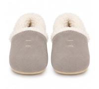 Dotty Fish Chaussons Bébé Enfant Daim Doublure Polaire Antidérapants | Sensation pieds nus, Semelle souple, Léger, Flexible, Large espace pour les orteils