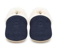 Dotty Fish Chaussons Bébé Enfant Daim Doublure Polaire Antidérapants | Sensation pieds nus, Semelle souple, Léger, Flexible, Large espace pour les orteils