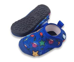Dotty Fish Chaussures Aquatiques bébé et Enfant - Piscine & Plage, antidérapantes, séchage Rapide, Semelle Caoutchouc, Sensation Pieds Nus, garçons Filles - La Vie Marine 27-28 EU