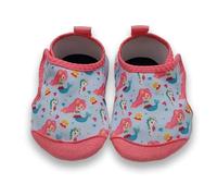 Dotty Fish Chaussures Aquatiques Pieds Nus pour bébé et Enfant - Chaussures Aqua pour Piscine Plage antidérapantes - Séchage Rapide avec Semelle en Caoutchouc, Garçons Filles - Sirène - 25-26 EU