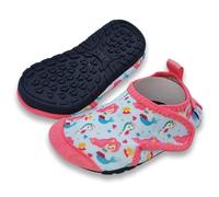 Dotty Fish Chaussures Aquatiques Pieds Nus pour bébé et Enfant - Chaussures Aqua pour Piscine Plage antidérapantes - Séchage Rapide avec Semelle en Caoutchouc, Garçons Filles - Sirène - 23-24 EU