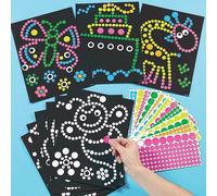 Dotty Sticker Art 8 Different Design Sheets For Children To Create (Per Pack)