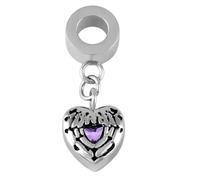 DOTUIARG Accessoires de charme en acier inoxydable 316L Pendentif commémoratif d’urne en cœur/perles/goutte d’eau pour cendres de crémation