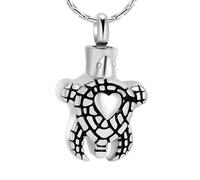 DOTUIARG Animaux de compagnie Crémation Bijoux Porte-cendres Pendentif Collier Urne Porte-bonheurs Souvenirs