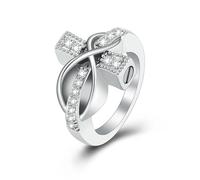 DOTUIARG Anneau de croix pour contenir les cendres des proches, urne de crémation pour femmes hommes