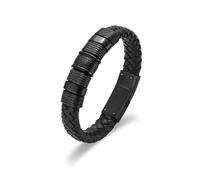 DOTUIARG Bijoux à bracelet double noir pour urne de crémation pour cendres avec des hommes commémoratifs souvenirs