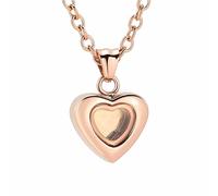 DOTUIARG Bijoux de crémation de cœur Urne collier pour cendres Médaillon en verre Pendentif humain/animal de compagnie
