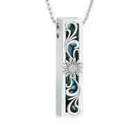 DOTUIARG Bijoux de crémation de tournesol, bar-cylindre, collier d’urne, pour cendres pour femmes, bijoux de crémation commémoratifs pour hommes
