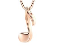 DOTUIARG Bijoux de crémation, note musicale, urnes, colliers pour cendres pour femmes/hommes, souvenir en acier inoxydable, médaillon d’urne pour cendres