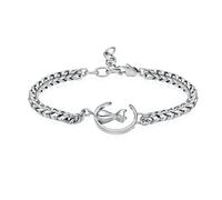 DOTUIARG Bijoux de crémation pour animaux de compagnie Bracelet urne pour chat pour cendres Bracelet commémoratif en chaîne à maillons ajustable en acier inoxydable pour femmes filles