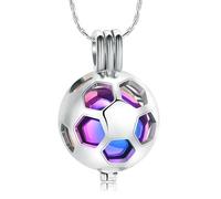 DOTUIARG Bijoux de crémation pour cendres collier d’urne en acier inoxydable porte-cendres