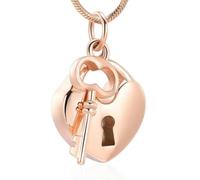 DOTUIARG Bijoux de crémation, urnes, colliers pour cendres n acier inoxydable avec mon urne en cœur, pendentif commémoratif pour le porte-cendres, cadeau souvenir