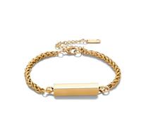 DOTUIARG Bracelet à chaîne carrée personnalisée pour cendres : bracelet pendentif en urne en acier inoxydable pour porte-cendres