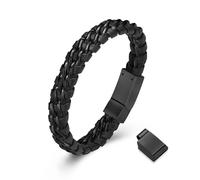 DOTUIARG Bracelet commémoratif tressé pour hommes, bracelets d’urne pour cendres, bracelet bijoux souvenirs en acier inoxydable