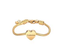 DOTUIARG Bracelet cœur personnalisé pour cendres pour femmes hommes Bracelet commémoratif en acier inoxydable pour cendres d’animal humain