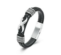 DOTUIARG Bracelet d’urne en forme de croix en acier inoxydable tissé noir, urnes de création pour hommes et femmes, accessoires en acier inoxydable