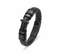 DOTUIARG Bracelet de crémation croix pour cendres urne en acier inoxydable, bracelet tressé bracelet à souvenirs pour hommes femmes
