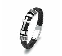 DOTUIARG Bracelet de crémation croix pour cendres urne en acier inoxydable, bracelet tressé bracelet à souvenirs pour hommes femmes