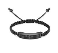DOTUIARG Bracelet de crémation en acier inoxydable tissé pour hommes et femmes drapeau, accessoires en acier inoxydable