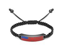 DOTUIARG Bracelet de crémation en croix pour cendres pour hommes Bracelets d’urne au bar Bijoux commémoratifs Souvenirs funéraires