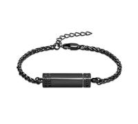 DOTUIARG Bracelet de crémation pour cendres Bar en acier inoxydable Urne Bracelets à liens ajustables Bijoux souvenirs Cadeau commémoratif pour femmes Hommes