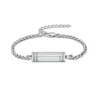DOTUIARG Bracelet de crémation pour cendres Bar en acier inoxydable Urne Bracelets à liens ajustables Bijoux souvenirs Cadeau commémoratif pour femmes Hommes