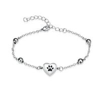 DOTUIARG Bracelet de crémation, urnes en forme de cœur pour animaux/cendres humaines, chaîne de cadeaux pour femmes, bracelet commémoratif souvenir
