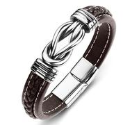 DOTUIARG Bracelet en urne tressée pour cendres Bracelet commémoratif de crémation en acier inoxydable pour cadeau souvenir de chien humain