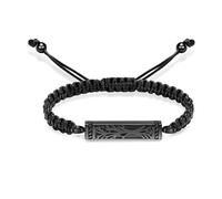 DOTUIARG Bracelet urne pour cendres, bijoux de crémation, pendentif en cendres en acier inoxydable, bracelet commémoratif pour femmes hommes