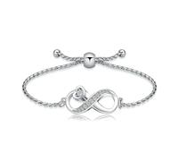 DOTUIARG Bracelet urne pour cendres pour femmes fille en acier cubique en zircone en circonium, bijoux souvenir cadeau pour la perte d’un être cher