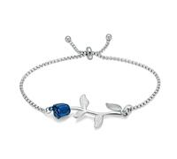 DOTUIARG Bracelets d’urnes commémoratives avec pendentif en rose, bracelet de crémation ajustable pour cendres humaines/animales, petites urnes, bijoux cadeau pour femme