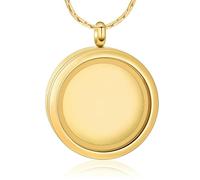DOTUIARG Cadre photo Colliers en verre Crémation Bijoux pour un être cher Cendres Souvenir Urne commémorative Pendentif Médaillon funéraires