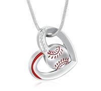 DOTUIARG Collier d’urne pour cendres, bijoux de crémation en cœur, pendentif en cendres commémoratif en acier inoxydable, collier souvenir, bijoux pour femmes hommes