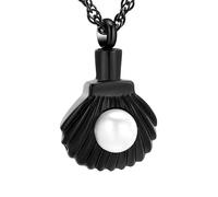 DOTUIARG Collier d’urne pour cendres, moules, bijoux de crémation, pendentif en cendres en acier inoxydable pour femmes, hommes, souvenir pour bijoux